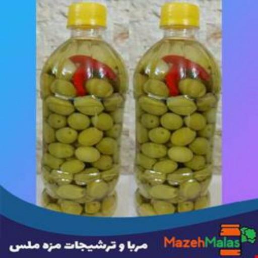 زیتون با هسته بطری
